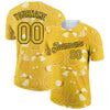 Custom Yellow Black 3D Pattern Design Summer Holiday Fruit Performance T-Shirt
