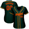 Custom Green Red-Gold Authentic Baseball Jersey