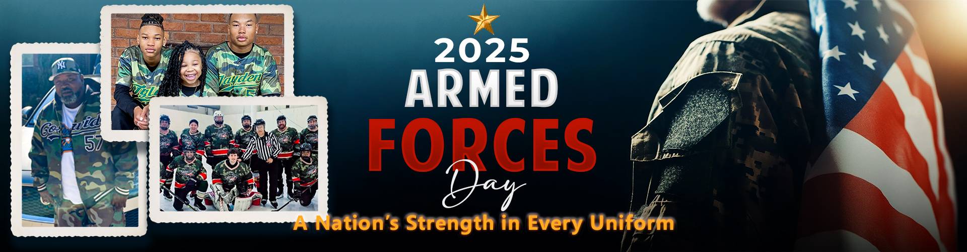 custom Armed Forces Day jerseys