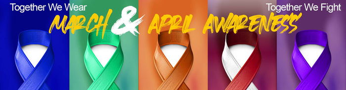 custom cancer ribbon apparel