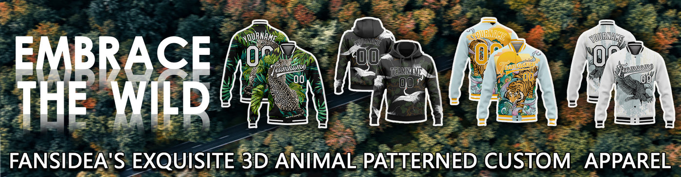 Embrace the Wild: FansIdea's Exquisite 3D Animal Patterned Custom Apparel