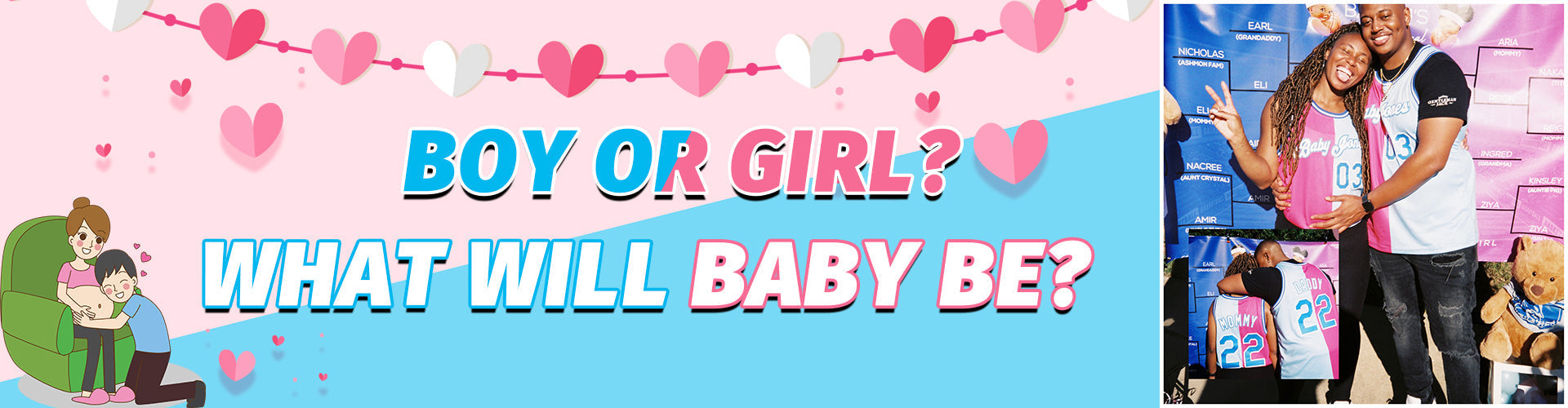 Unique Gender Reveal Ideas with Custom Jersey