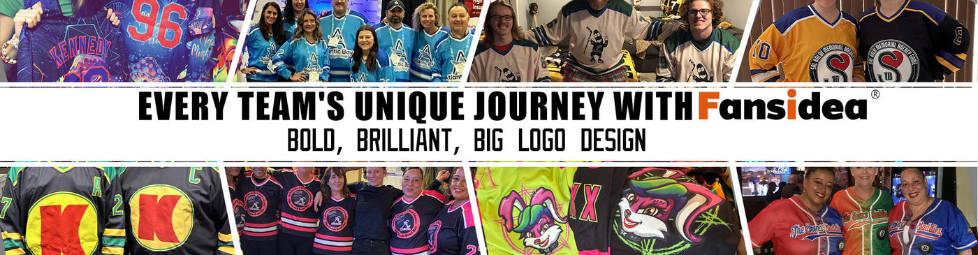 custom team jerseys big logo design