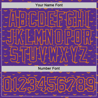 Custom Purple Bay Orange 3D Halloween Bat Skull Doodle Party Costume Ideas Sports Pullover Sweatshirt Hoodie