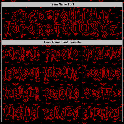 Custom Black Red 3D Halloween Bat Skull Doodle Party Costume Ideas Sports Pullover Sweatshirt Hoodie