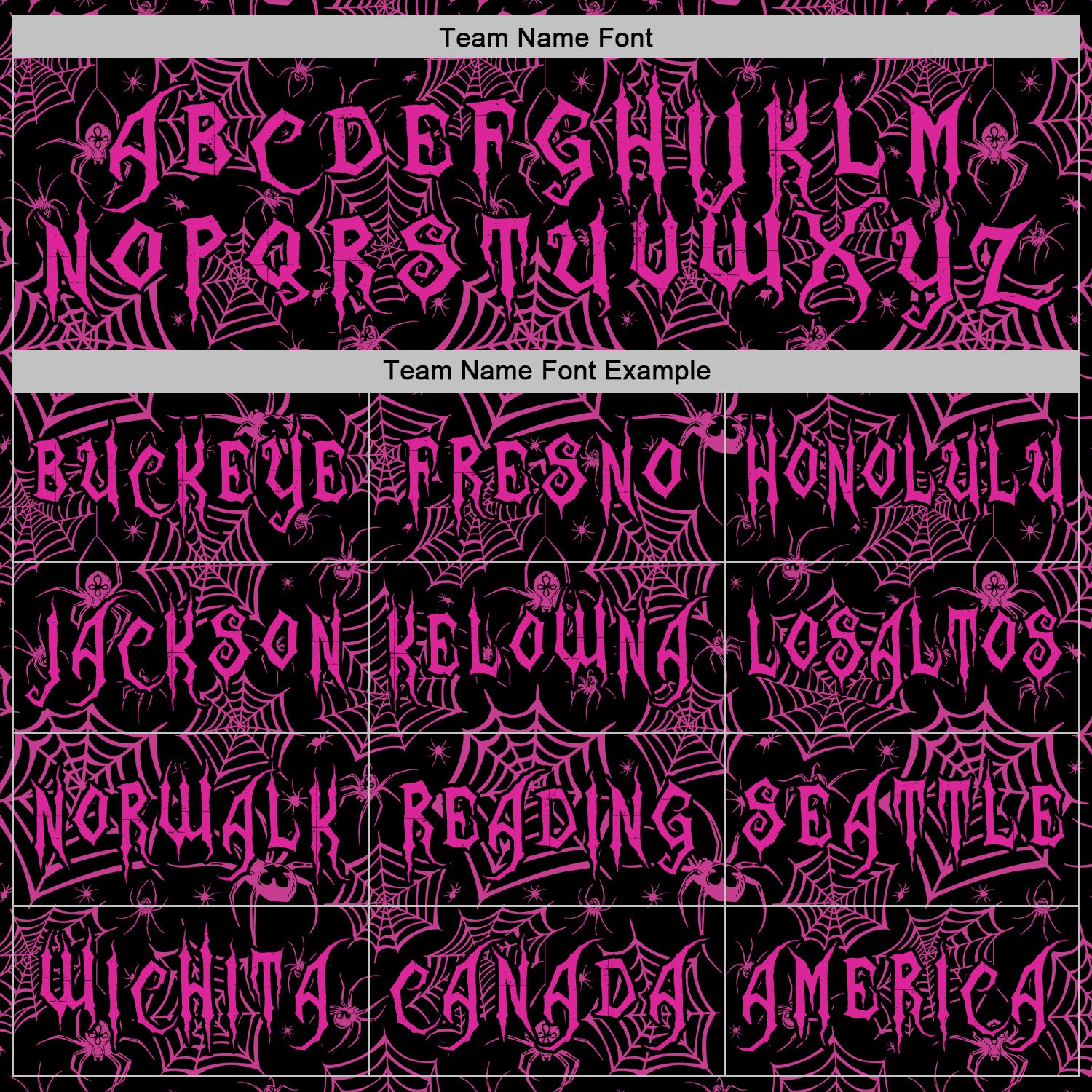 Custom Black Deep Pink 3D Halloween Spider Net Doodle Party Costume Ideas Sports Pullover Sweatshirt Hoodie