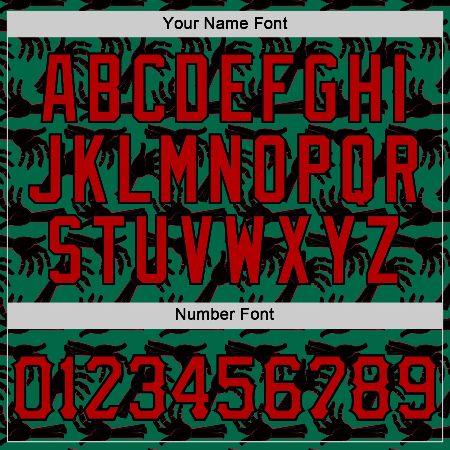 Custom Kelly Green Red-Black 3D Halloween Horror Night Trick Treat Party Costume Ideas Sports Pullover Sweatshirt Hoodie