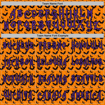Custom Bay Orange Purple-Black 3D Halloween Bat Party Costume Ideas Sports Pullover Sweatshirt Hoodie