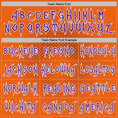 Custom Purple Orange-White 3D Halloween Pumpkin Doodle Party Costume Ideas Sports Pullover Sweatshirt Hoodie