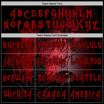 Custom Black Red 3D Halloween Spider Net Spooky Party Costume Ideas Sports Pullover Sweatshirt Hoodie