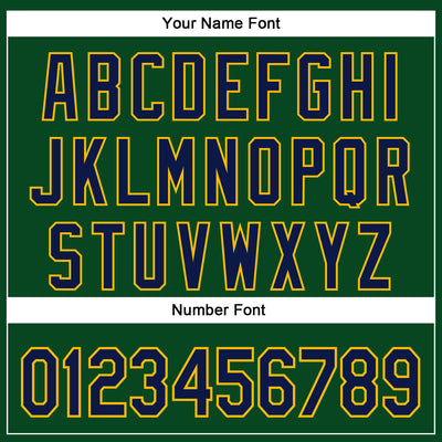 Custom Stitched Green Navy-Gold 3D Pattern Design Sportswear Pullover Sweatshirt Hoodie