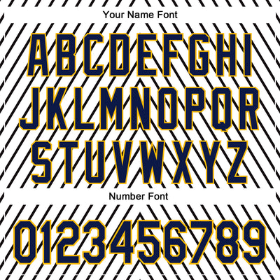 Custom Stitched White Navy Black-Gold 3D Pattern Design Sportswear Pullover Sweatshirt Hoodie