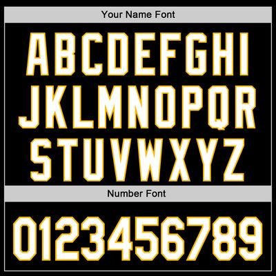 Custom Stitched Black White Gray Orange-Gold 3D Pattern Design Sportswear Pullover Sweatshirt Hoodie