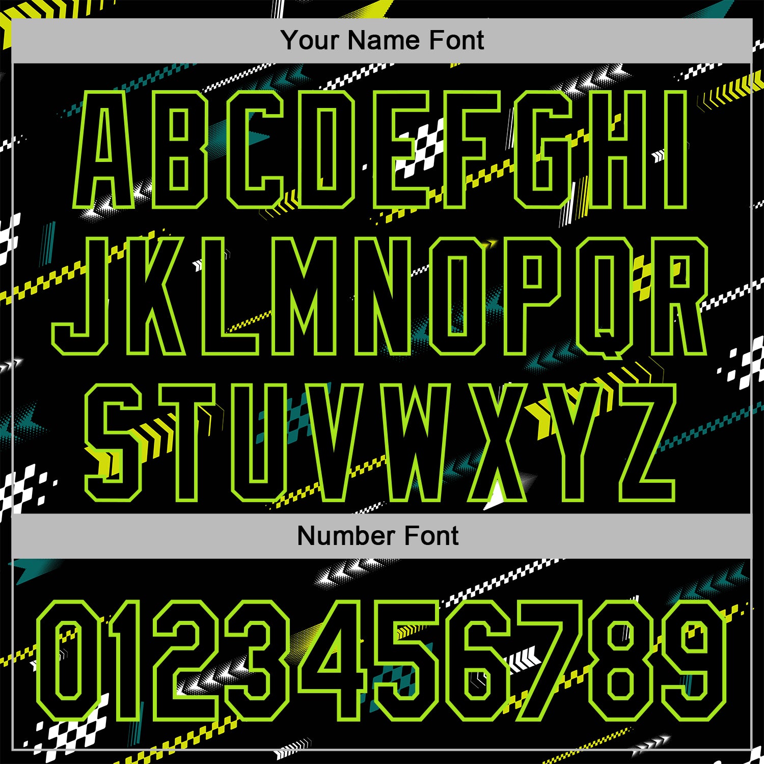 Custom Black Neon Green-White 3D Pattern Design Formula Auto Car Racing Motorsport Sports Pullover Sweatshirt Hoodie