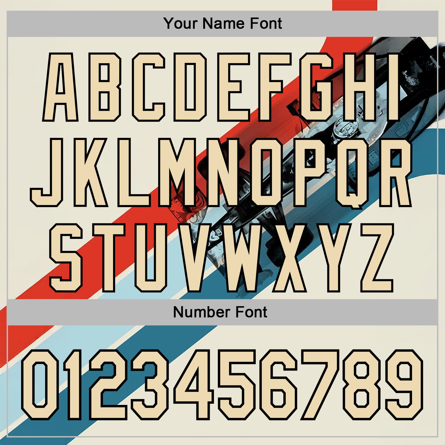 Custom Cream Red Blue-Black 3D Pattern Design Formula Auto Car Racing Motorsport Sports Pullover Sweatshirt Hoodie