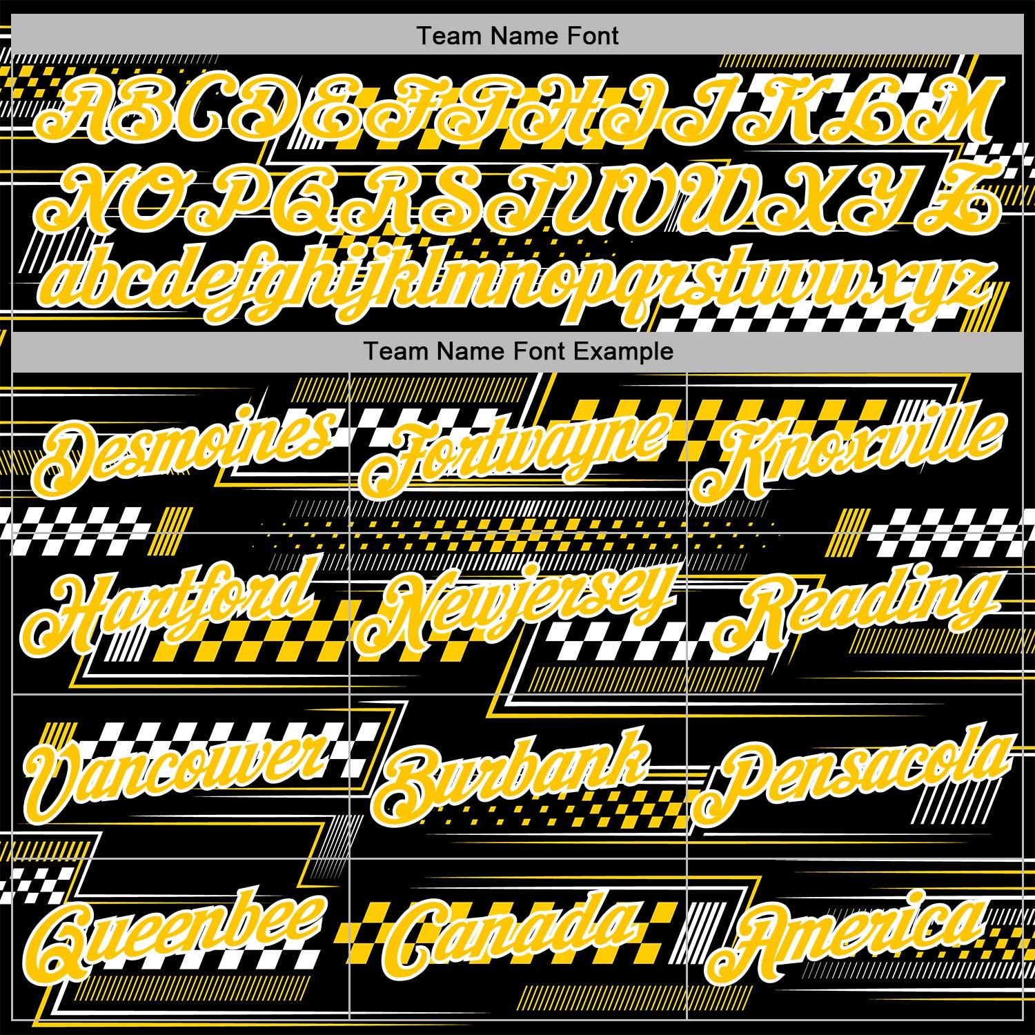 Custom Black Yellow-White 3D Pattern Design Formula Auto Car Racing Motorsport Sports Pullover Sweatshirt Hoodie