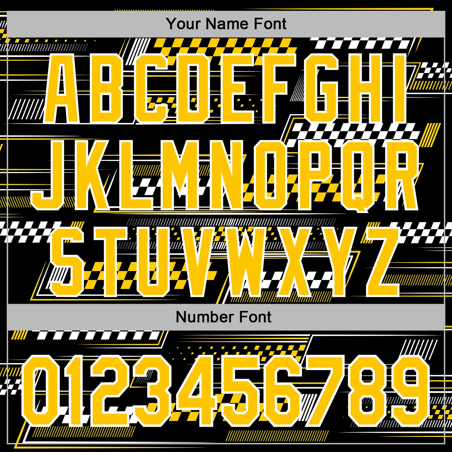 Custom Black Yellow-White 3D Pattern Design Formula Auto Car Racing Motorsport Sports Pullover Sweatshirt Hoodie