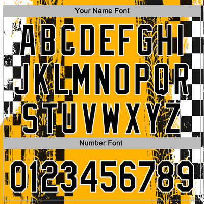 Custom Yellow Black-White 3D Pattern Design Formula Auto Car Racing Motorsport Sports Pullover Sweatshirt Hoodie