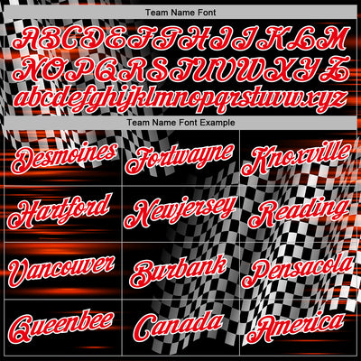 Custom Black Fire Red-White 3D Pattern Design Formula Auto Car Racing Motorsport Sports Pullover Sweatshirt Hoodie