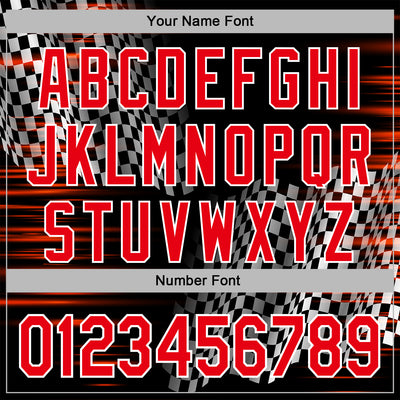 Custom Black Fire Red-White 3D Pattern Design Formula Auto Car Racing Motorsport Sports Pullover Sweatshirt Hoodie