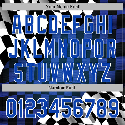 Custom Black Thunder Blue-White 3D Pattern Design Formula Auto Car Racing Motorsport Sports Pullover Sweatshirt Hoodie