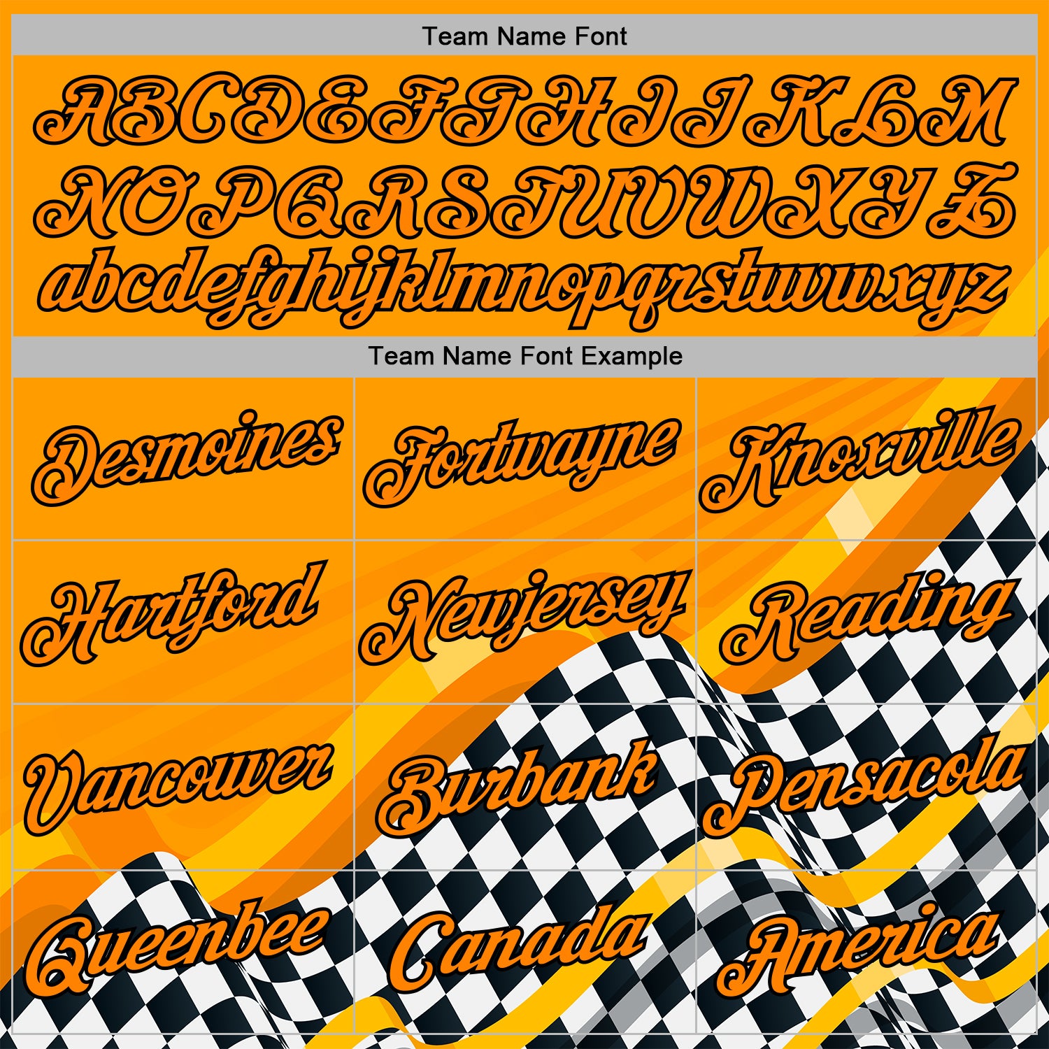 Custom Orange Bay Orange Black-White 3D Pattern Design Formula Auto Car Racing Motorsport Sports Pullover Sweatshirt Hoodie