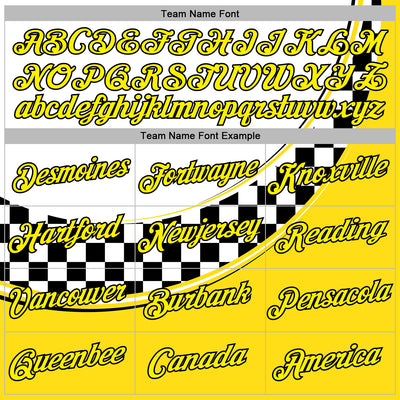 Custom White Light Yellow-Black 3D Pattern Design Formula Auto Car Racing Motorsport Sports Pullover Sweatshirt Hoodie