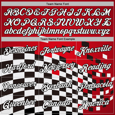 Custom Red White-Black 3D Pattern Design Formula Auto Car Racing Motorsport Sports Pullover Sweatshirt Hoodie