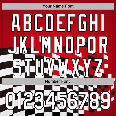 Custom Red White-Black 3D Pattern Design Formula Auto Car Racing Motorsport Sports Pullover Sweatshirt Hoodie