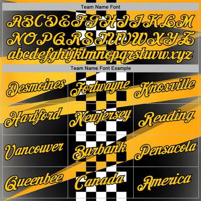 Custom Black Yellow 3D Pattern Design Formula Auto Car Racing Motorsport Sports Pullover Sweatshirt Hoodie