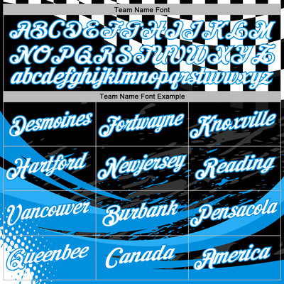 Custom Black White-Blue 3D Pattern Design Formula Auto Car Racing Motorsport Sports Pullover Sweatshirt Hoodie