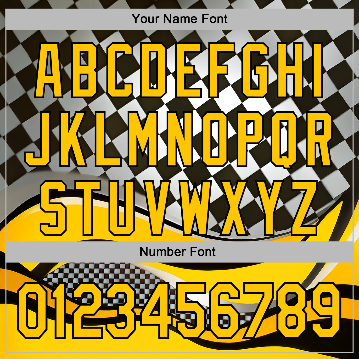 Custom Black Yellow-White 3D Pattern Design Formula Auto Car Racing Motorsport Sports Pullover Sweatshirt Hoodie