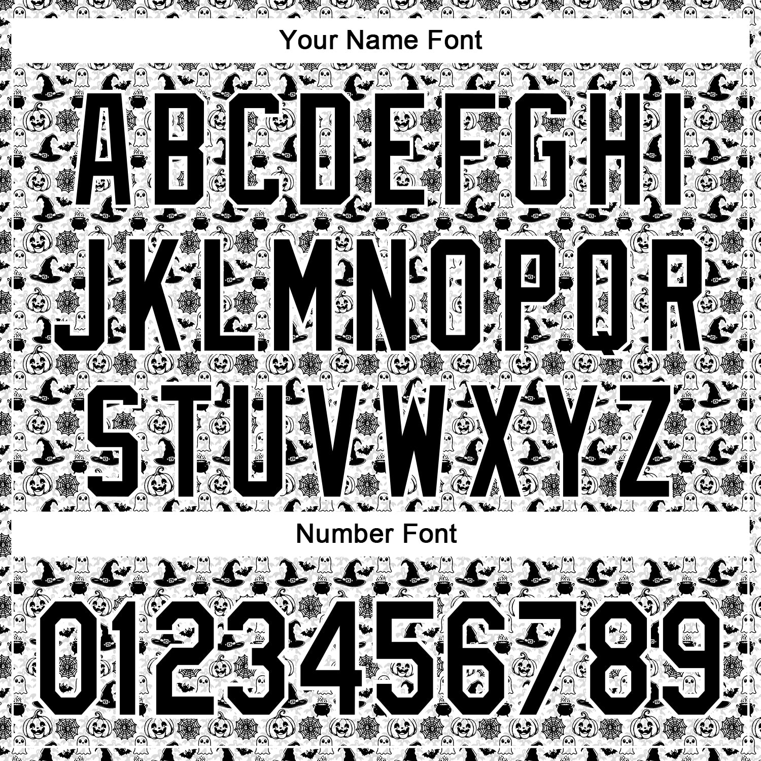 Custom White Black 3D Halloween Pumpkin Doodle Party Costume Ideas Authentic Baseball Jersey