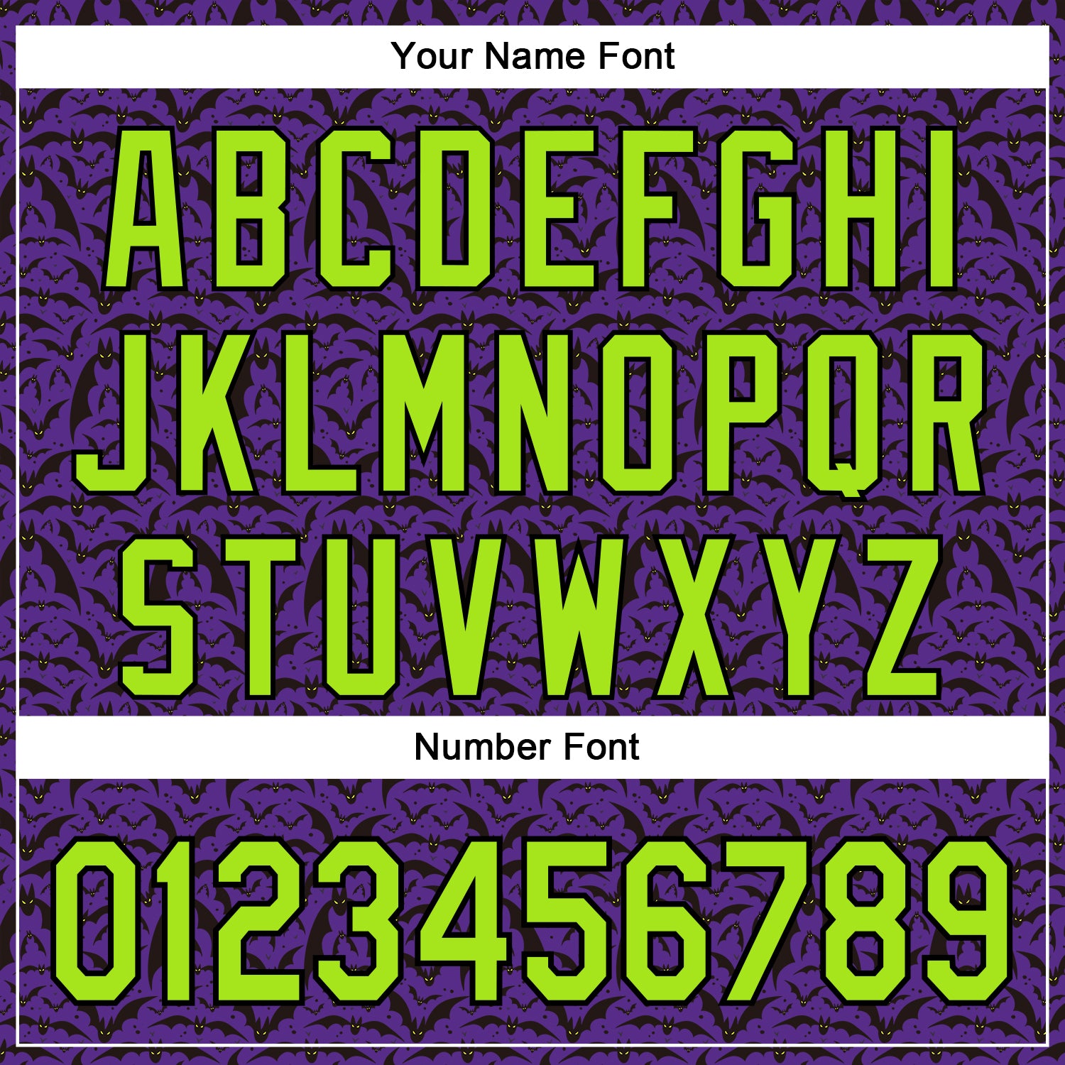 Custom Purple Neon Green-Black 3D Halloween Bat Party Costume Ideas Authentic Baseball Jersey