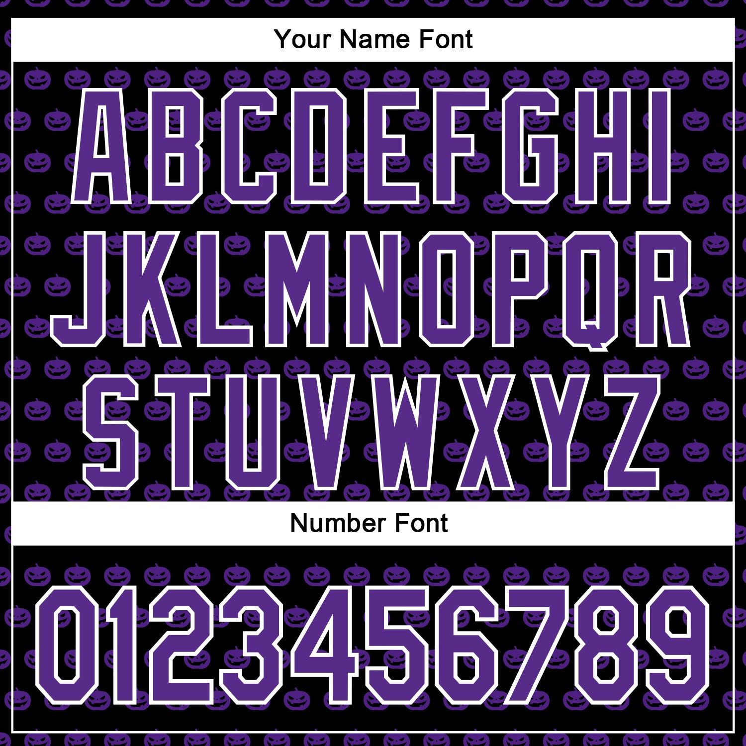 Custom Black Purple-White 3D Halloween Pumpkin Party Costume Ideas Authentic Baseball Jersey