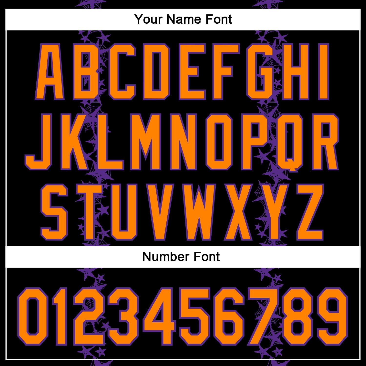 Custom Black Bay Orange-Purple 3D Halloween Spider Net Party Costume Ideas Authentic Baseball Jersey