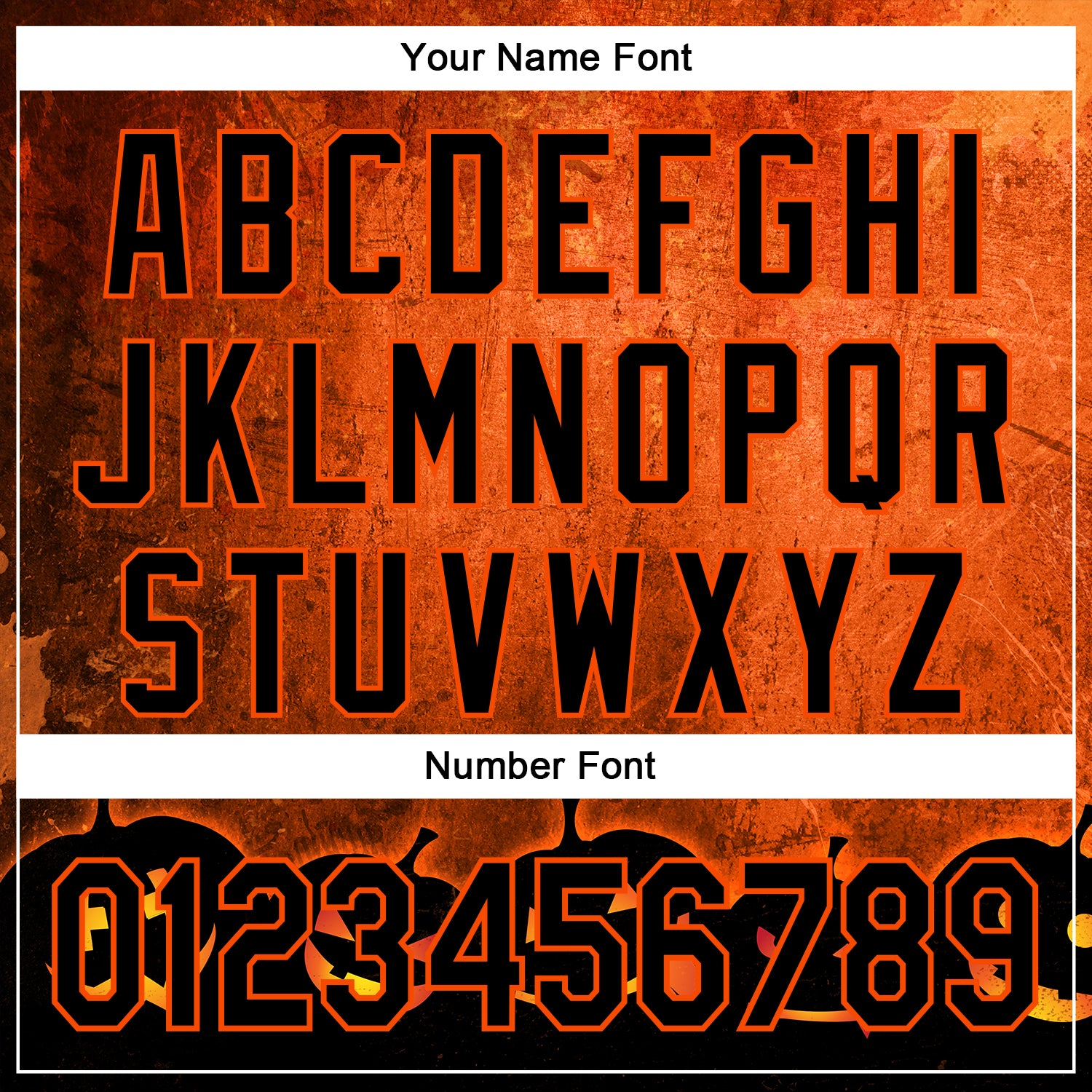 Custom Orange Black 3D Halloween Pumpkin Party Costume Ideas Authentic Baseball Jersey