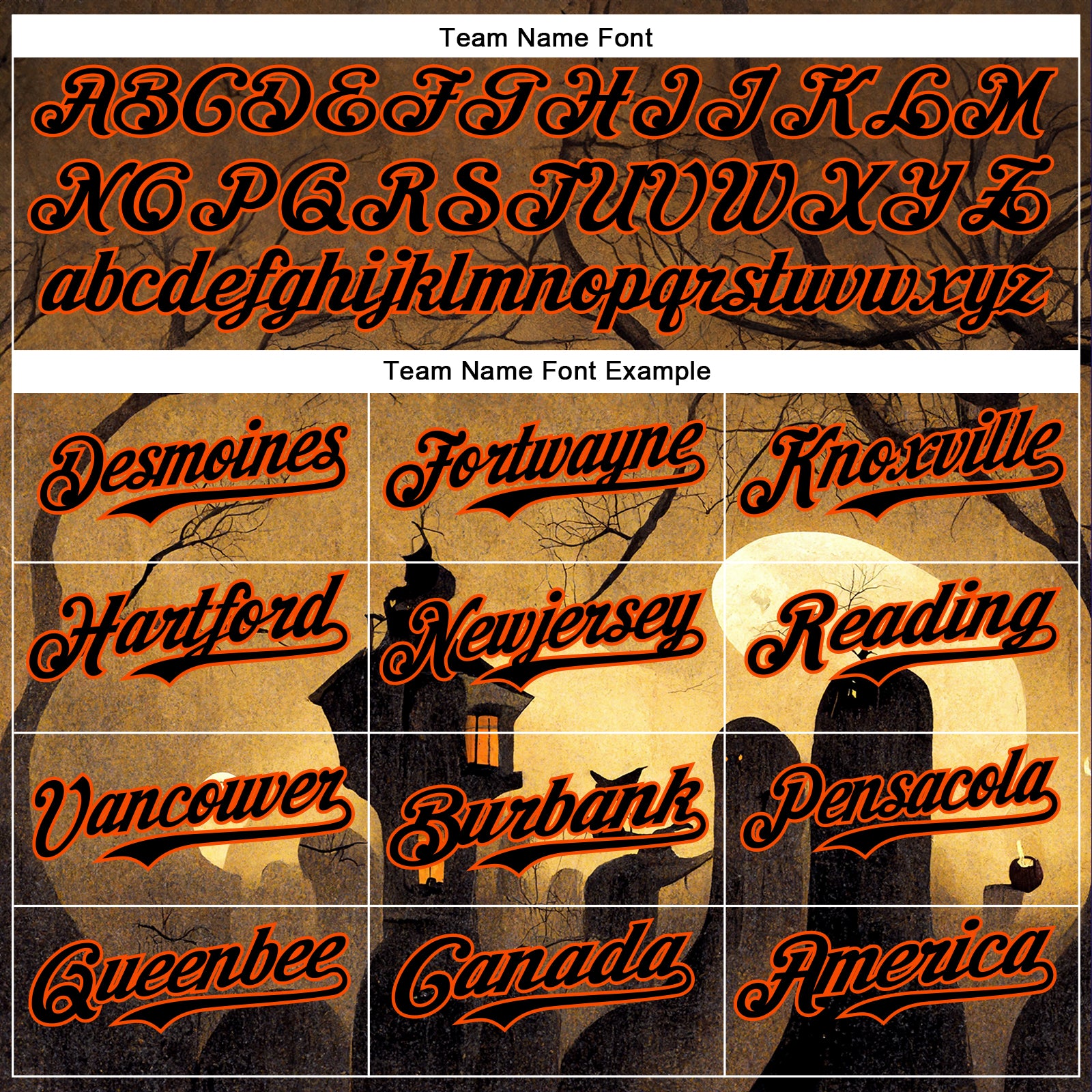 Custom Yellow Black-Orange 3D Halloween Horror Night Trick Treat Party Costume Ideas Authentic Baseball Jersey