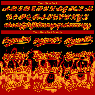 Custom Stitched Black Red-Yellow 3D Pattern Design Flame Sports Pullover Sweatshirt Hoodie