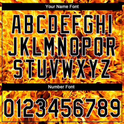 Custom Stitched Black Yellow-White 3D Pattern Design Flame Sports Pullover Sweatshirt Hoodie