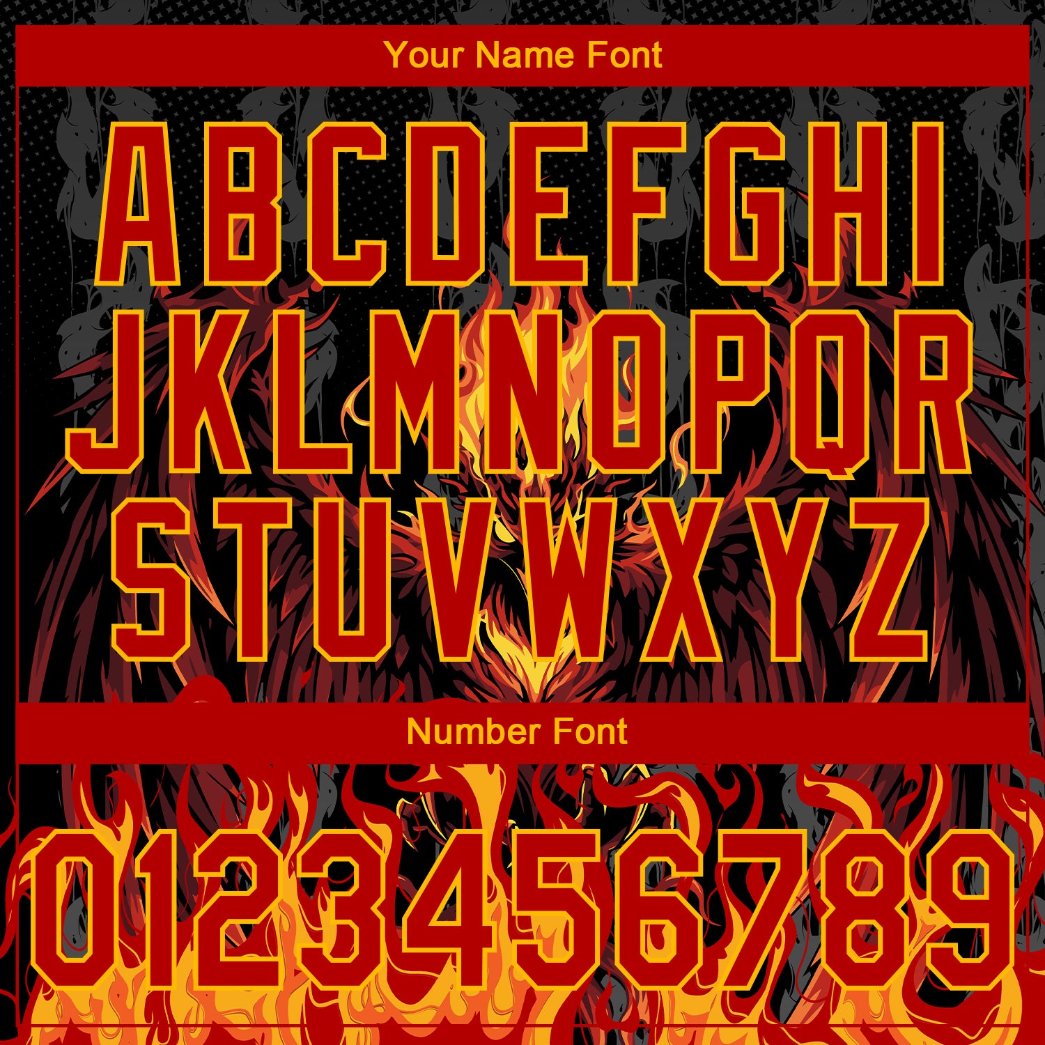 Custom Stitched Black Red-Yellow 3D Pattern Design Flame Phoenix Sports Pullover Sweatshirt Hoodie