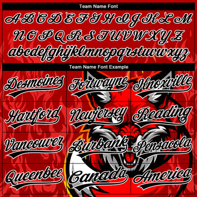 Custom Stitched Red Black Yellow-White 3D Pattern Design Flame Fox Sports Pullover Sweatshirt Hoodie