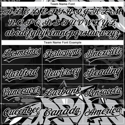 Custom Stitched Black Gray-White 3D Graffiti Splash Street Art Sports Pullover Sweatshirt Hoodie