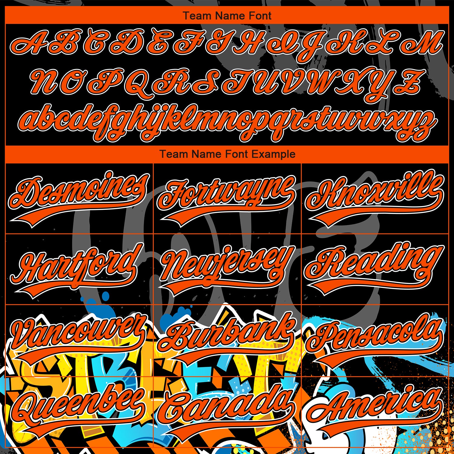 Custom Stitched Black Orange Gray-White 3D Graffiti Splash Street Art Sports Pullover Sweatshirt Hoodie