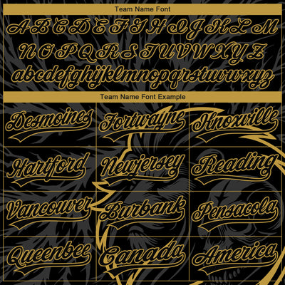 Custom Stitched Black Gray-Old Gold 3D Pattern Design Animal Lion Sports Pullover Sweatshirt Hoodie