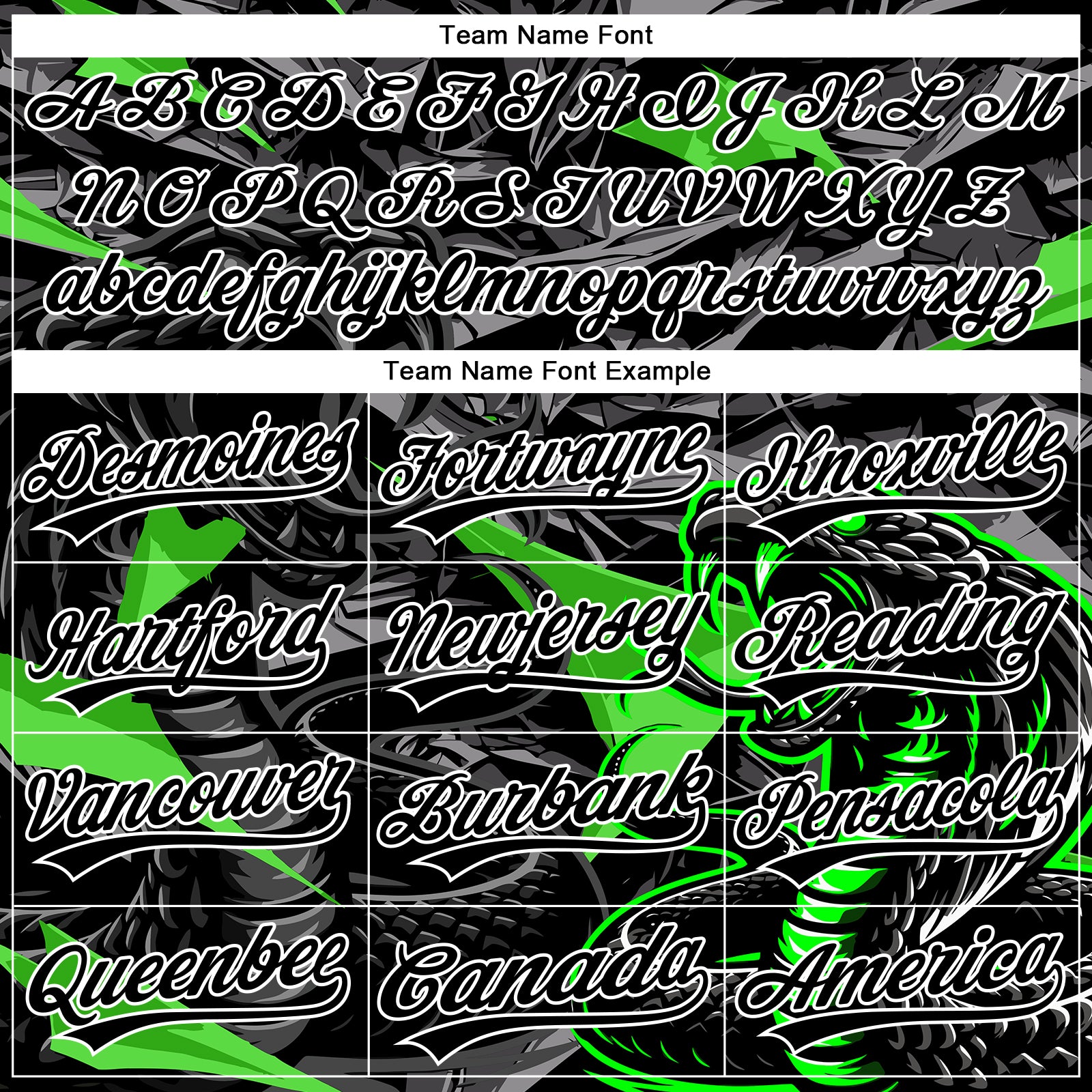 Custom Stitched Black Gray Green-White 3D Pattern Design Animal Snake Sports Pullover Sweatshirt Hoodie