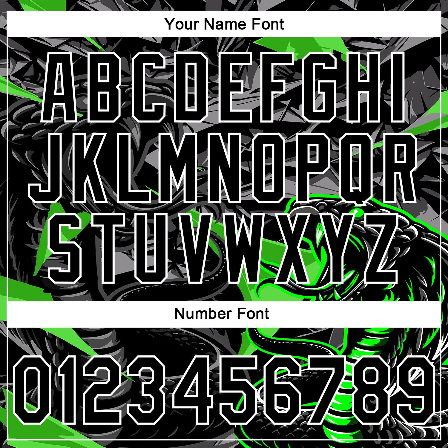 Custom Stitched Black Gray Green-White 3D Pattern Design Animal Snake Sports Pullover Sweatshirt Hoodie