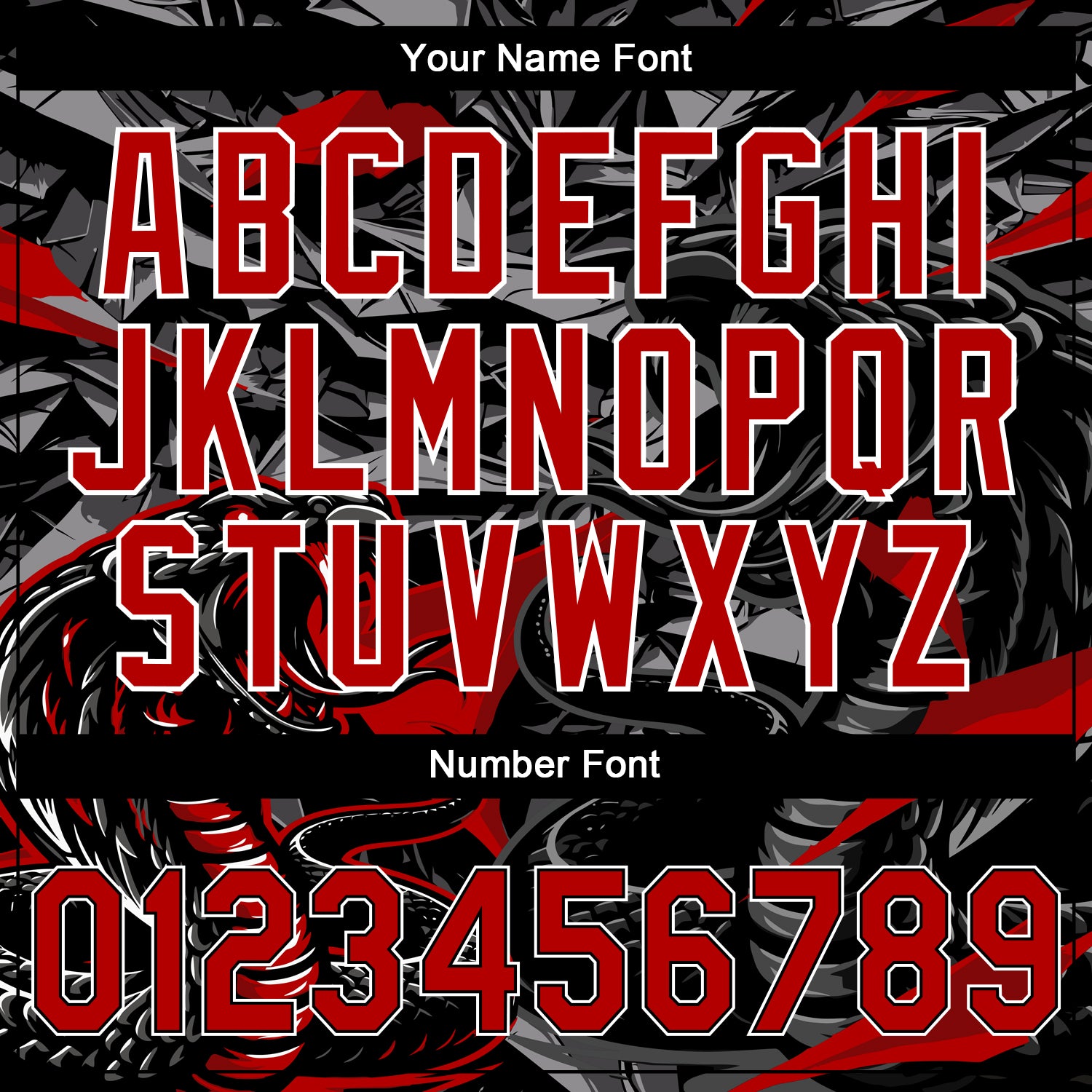 Custom Stitched Black Red Gray-White 3D Pattern Design Animal Snake Sports Pullover Sweatshirt Hoodie