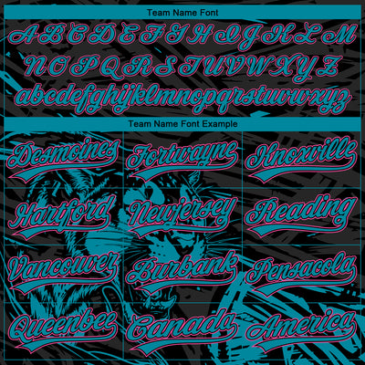 Custom Stitched Black Teal-Pink 3D Pattern Design Animal Tiger Sports Pullover Sweatshirt Hoodie