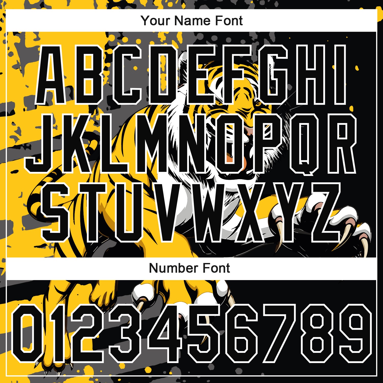 Custom Stitched Black Yellow Gray-White 3D Pattern Design Animal Tiger Sports Pullover Sweatshirt Hoodie